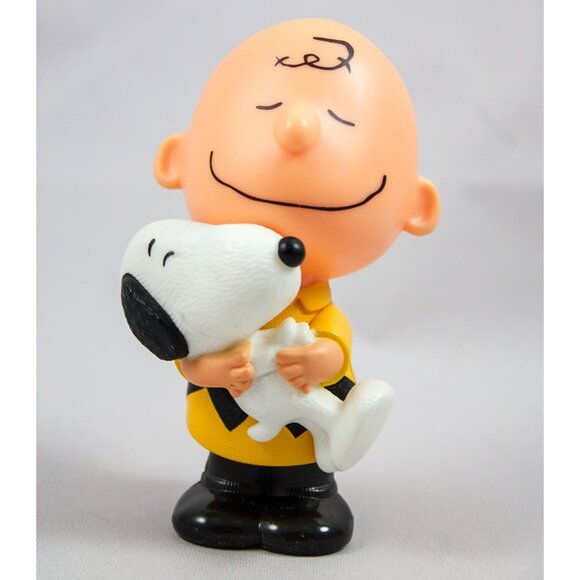 McDonald's 2015 Peanuts The Movie Toy #11 Charlie Brown & Snoopy Bobble 4" Tall - Picture 1 of 5